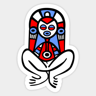 Puerto Rico Taino Atabey Boricua Flag Colors Sticker